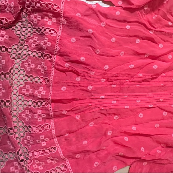 NWT Johnny Was Baez Phaedra Blouse Passion Fruit in Medium - Picture 10 of 11